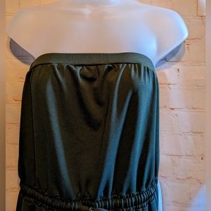 Sporty strapless jumpsuit